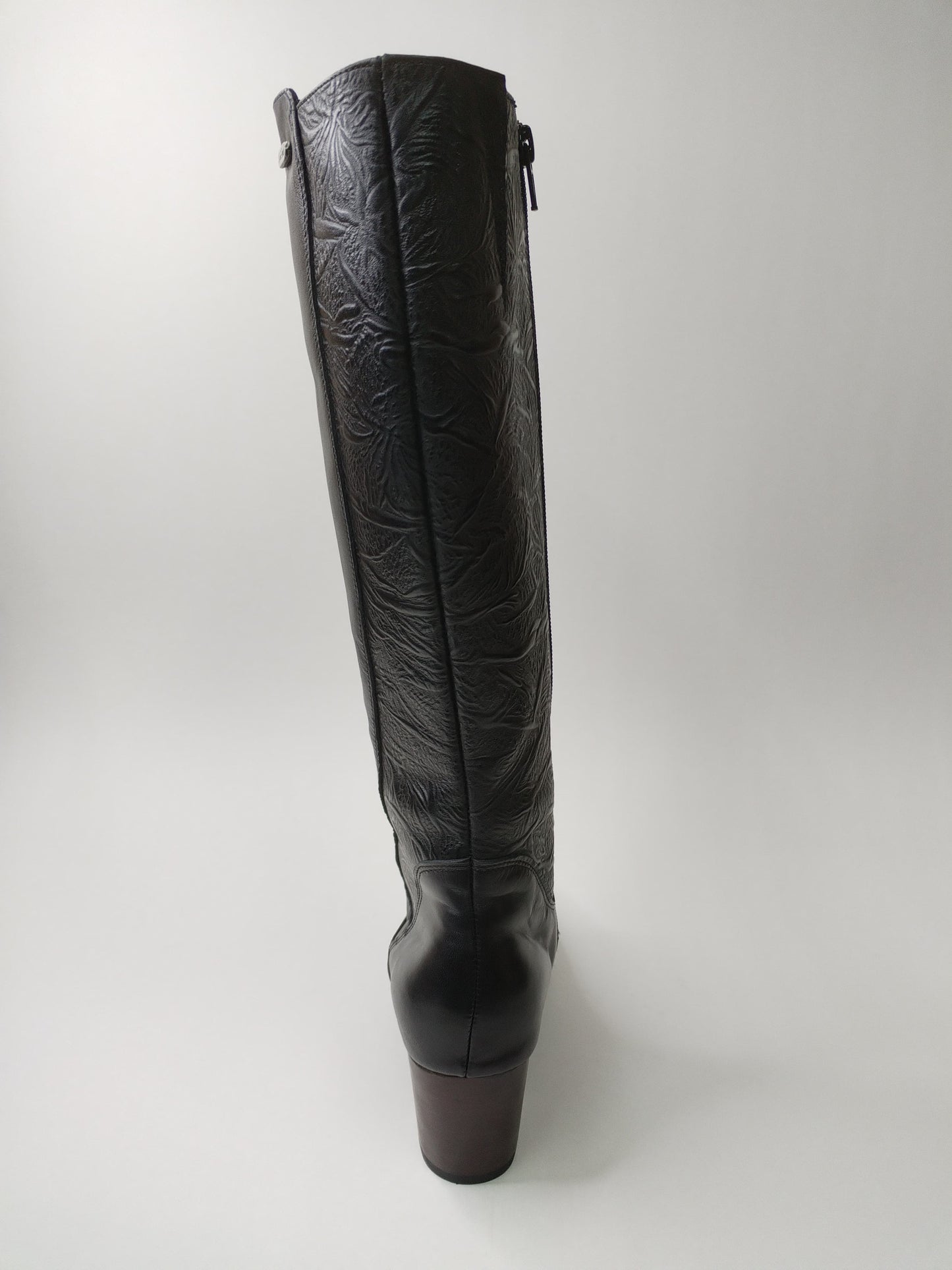 Bota Hebles Diseño Hoja Negra