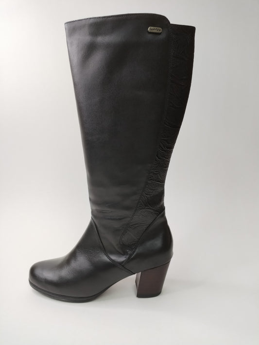 Bota Hebles Diseño Hoja Negra